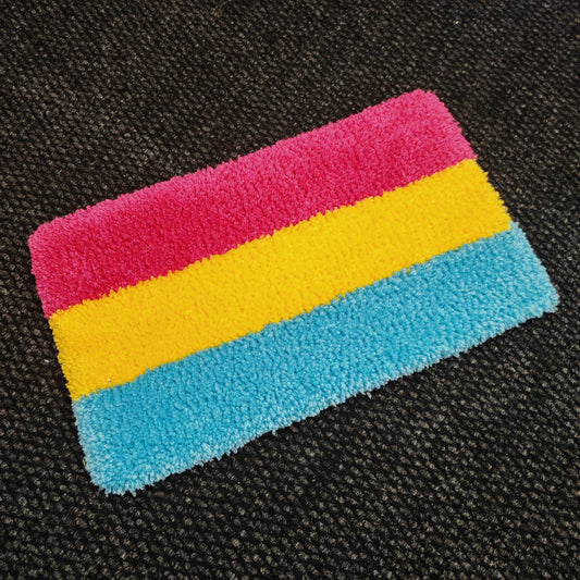 Pansexual Pride Flag Keyboard Rug