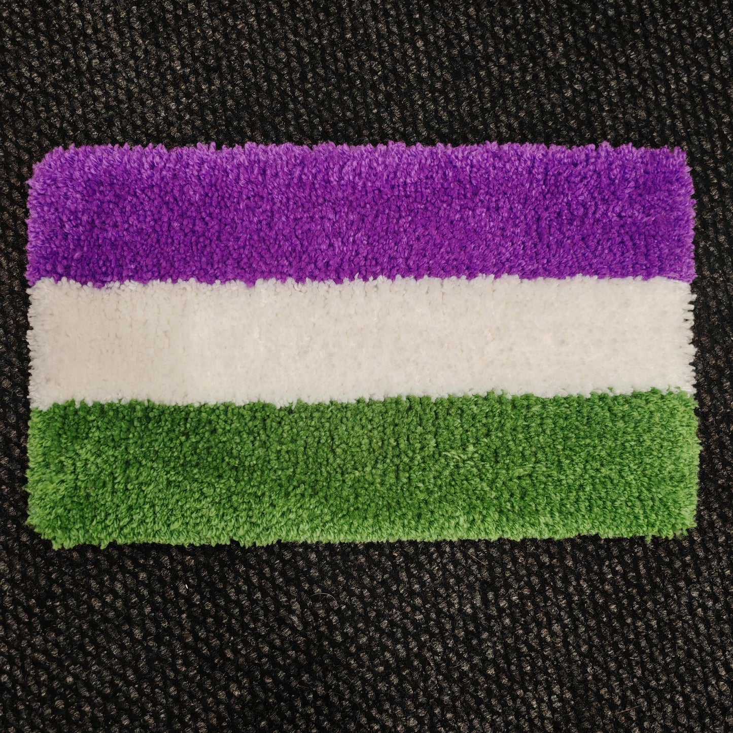Genderqueer Pride Flag Keyboard Rug