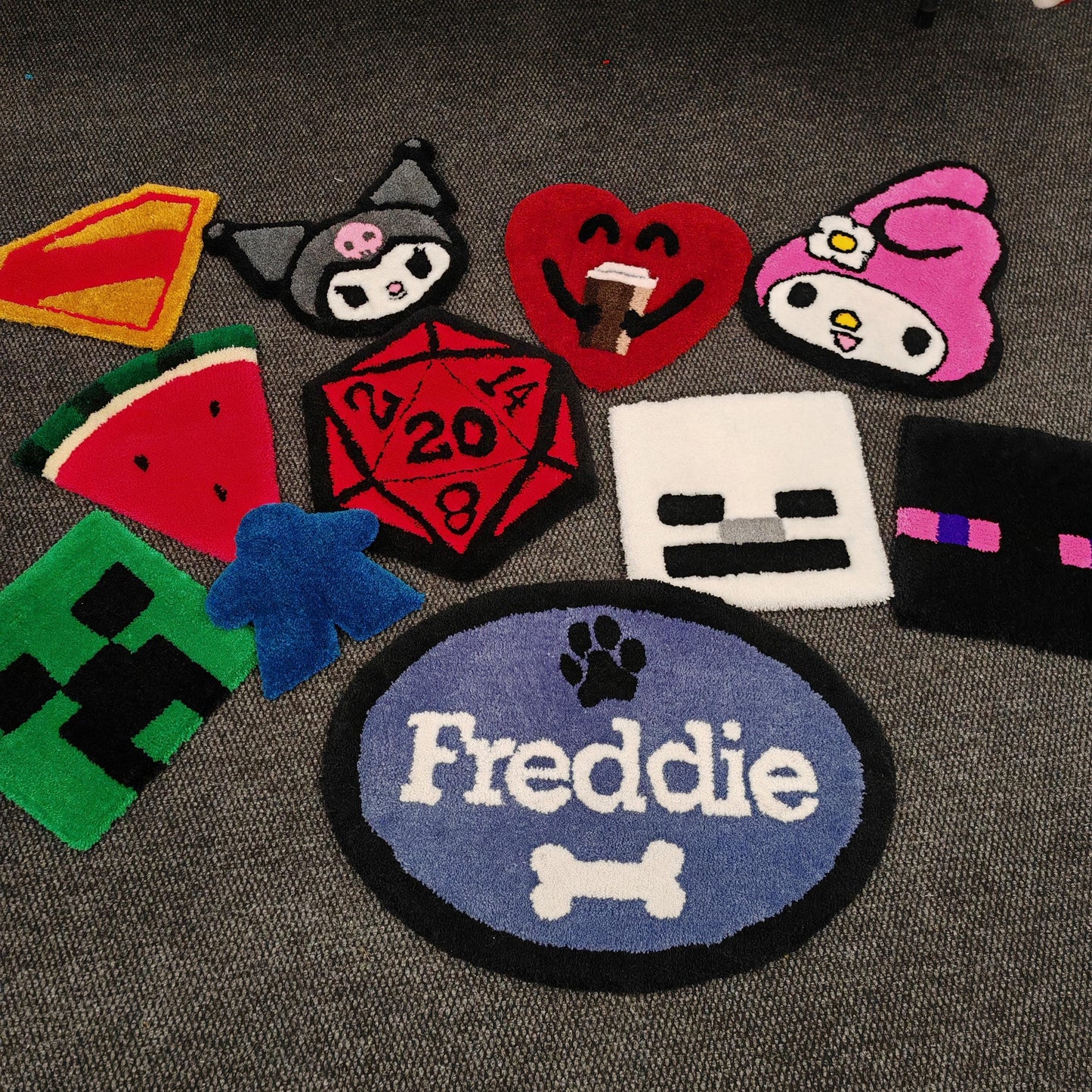 Bright Trans Pride Flag Keyboard Rug