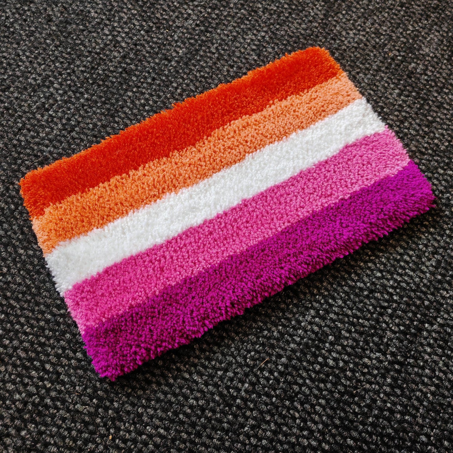 Lesbian Pride Flag Keyboard Rug