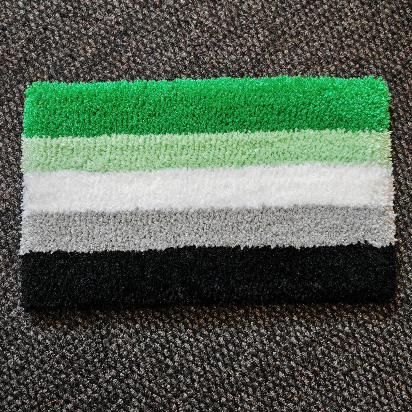 Aromantic Pride Flag Keyboard Rug