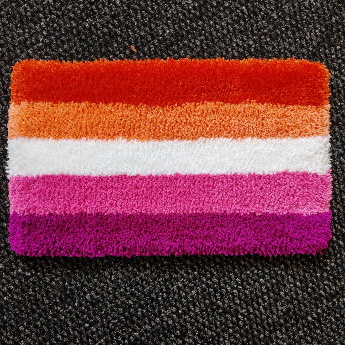 Lesbian Pride Flag Keyboard Rug