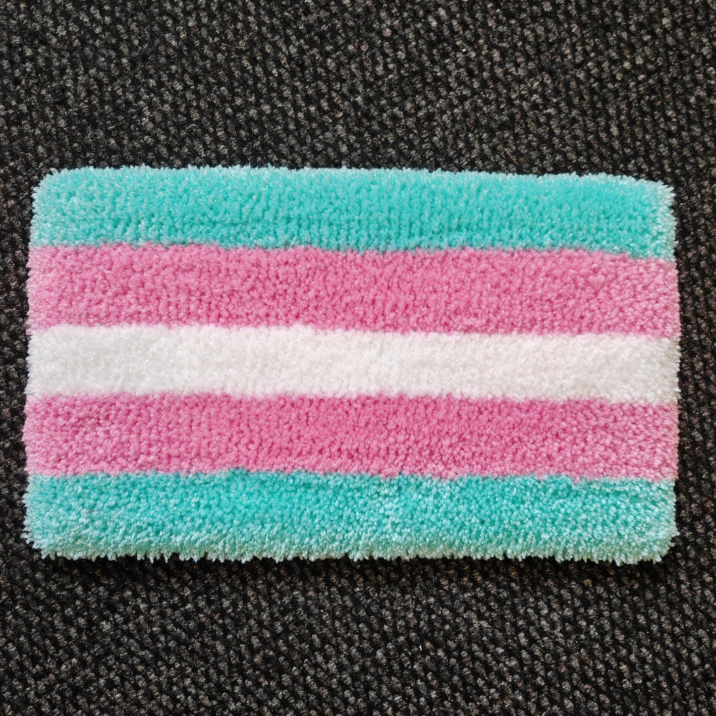 Trans Pride Flag Keyboard Rug