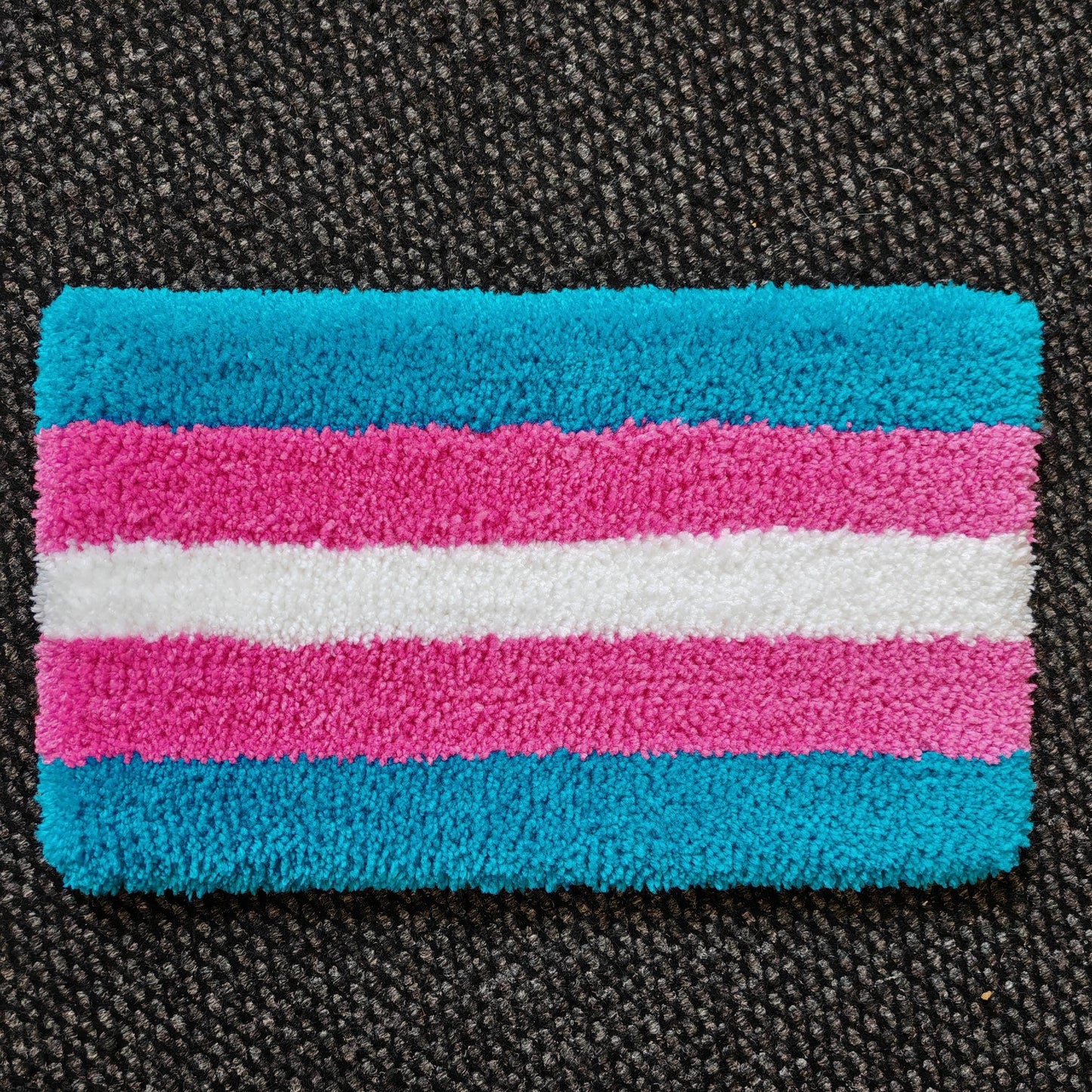 Bright Trans Pride Flag Keyboard Rug